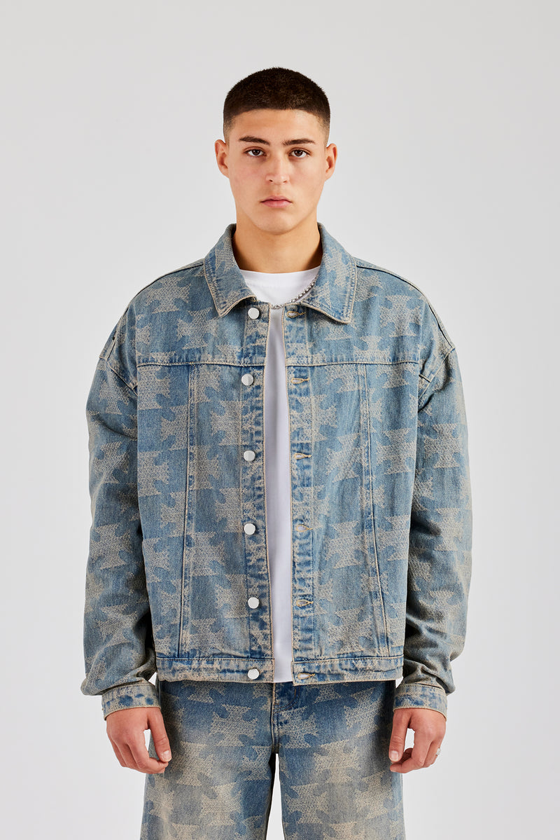 Etched Baggy Fit Jean and Jacket - Antique Wash