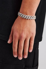 14mm Iced Prong Link Bracelet