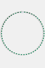 2mm Green And White Tennis Chain