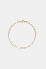 3mm Tennis Bracelet - Gold