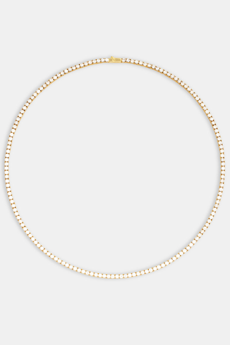 3mm Tennis Chain - Gold