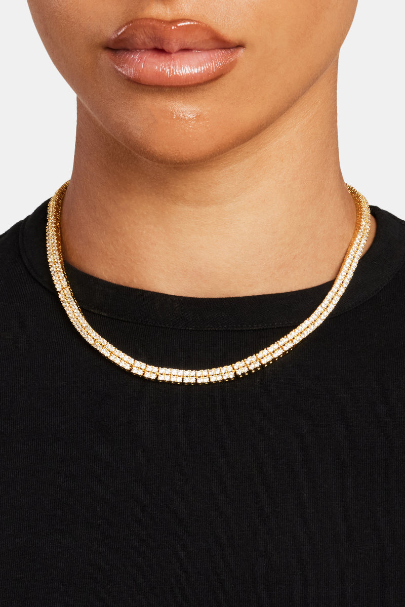 Gold plated store tennis chain