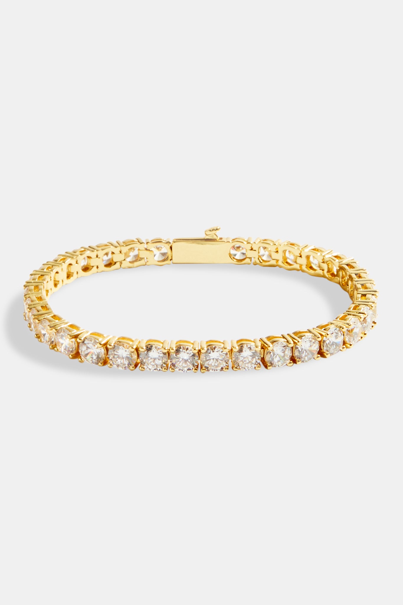 Womens 5mm Tennis Bracelet, Gold | Womens Bracelets | Shop Tennis ...