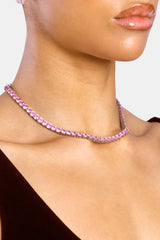 5mm Pastel Pink Tennis Chain