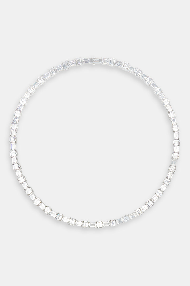 Iced Alternating Baguette Tennis Chain