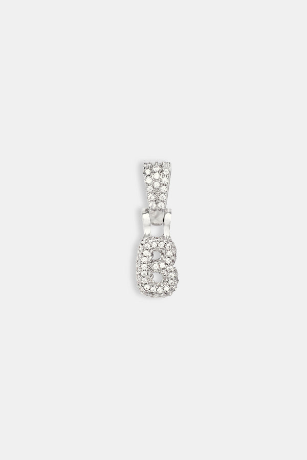 Iced Mini Bubble Pendant - White