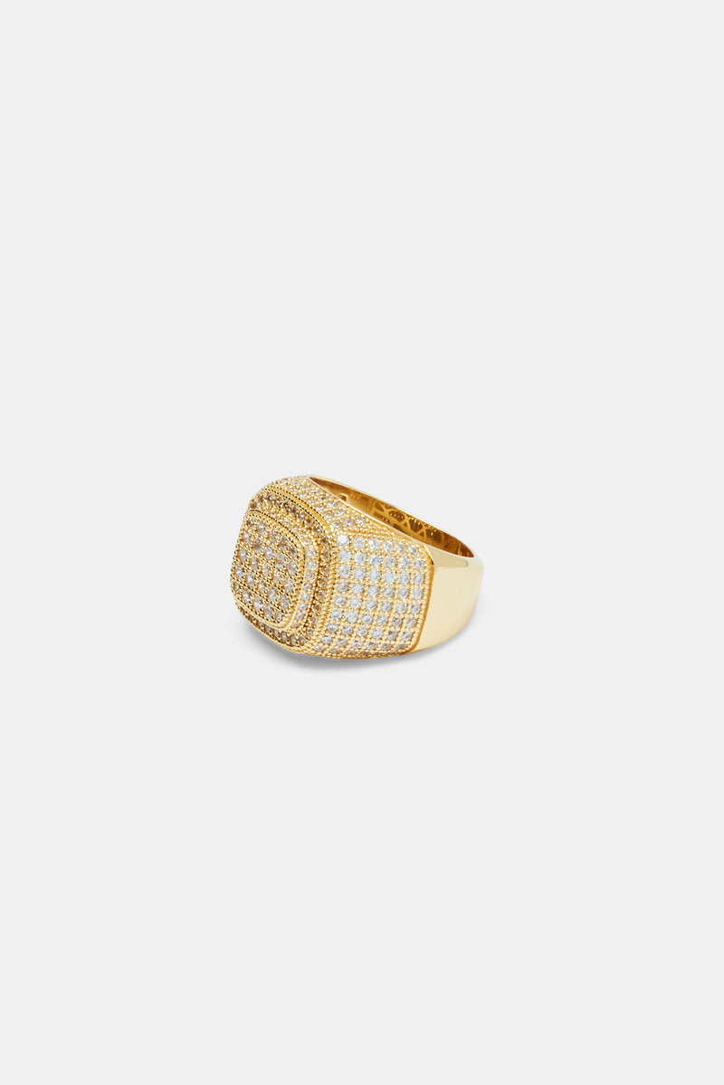 925 Iced Miami Ring - Gold