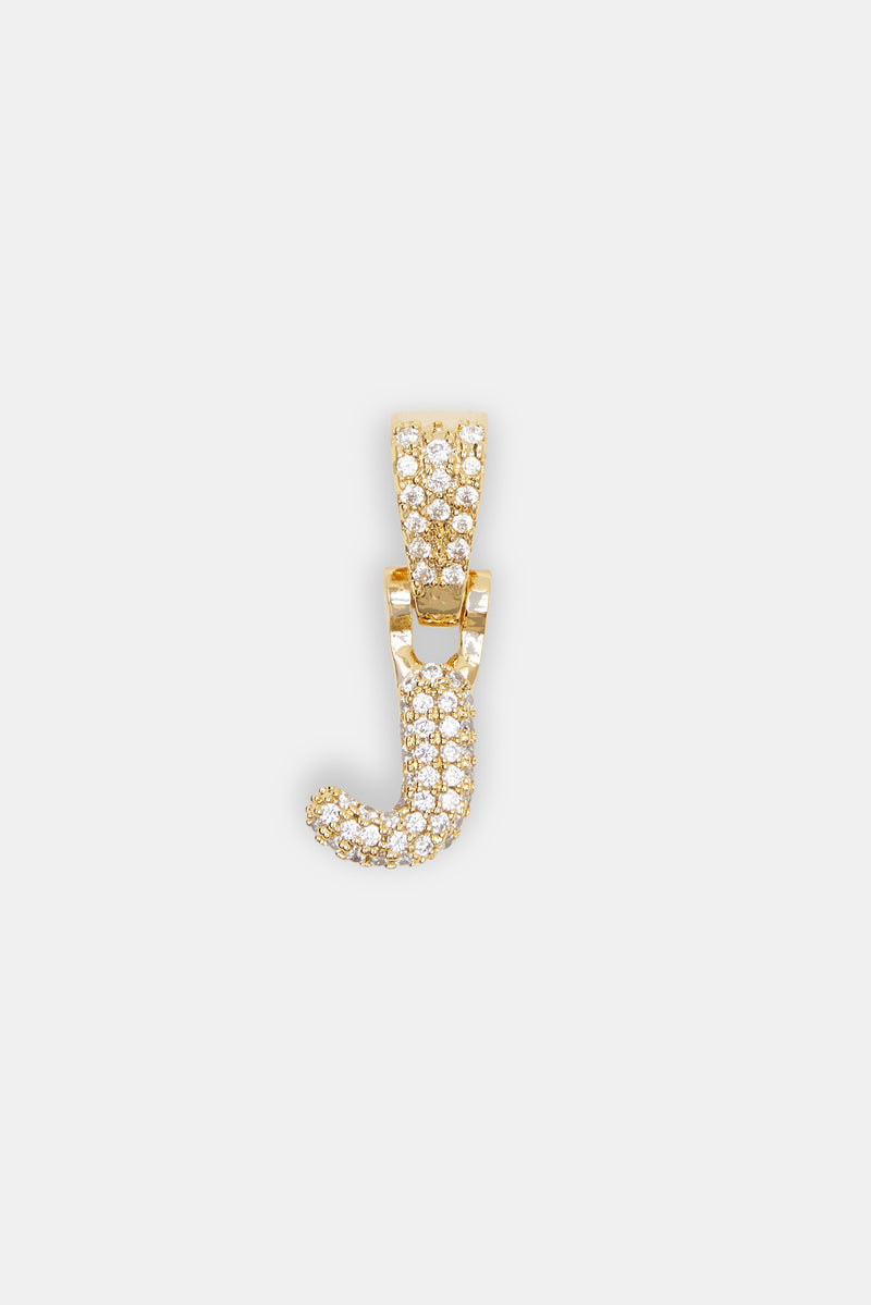 Iced Mini Bubble Pendant - Gold