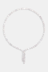 5mm Iced CZ Mixed Shape Drop Tennis Chain