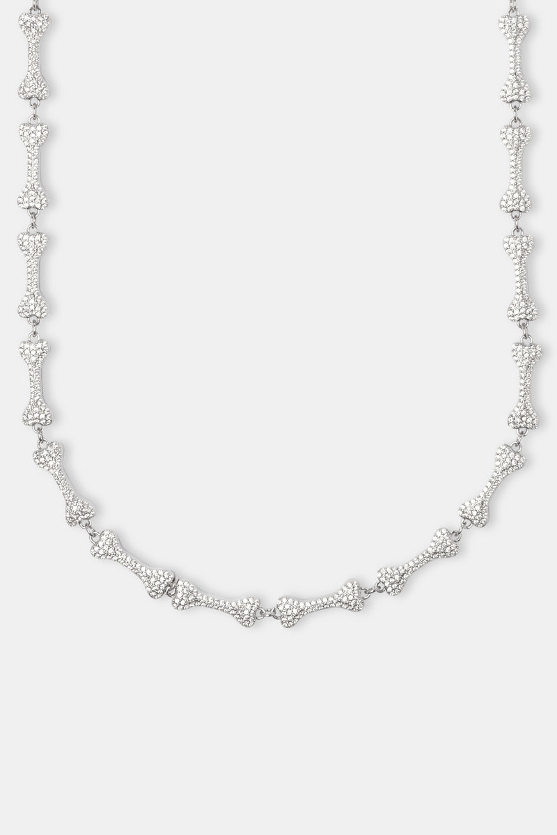 Iced Bone Chain - White