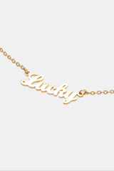 Gold Plated Polished Lucky Necklace