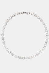 8mm Clear CZ Multi Size Tennis Chain