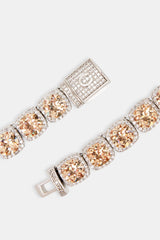 Iced Square Cluster Chain - Champagne