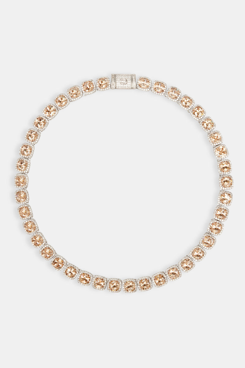 Iced Square Cluster Chain - Champagne