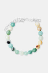 Amazonite Bead Bracelet - White