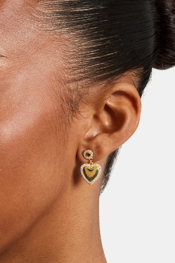 Heart Drop Earrings