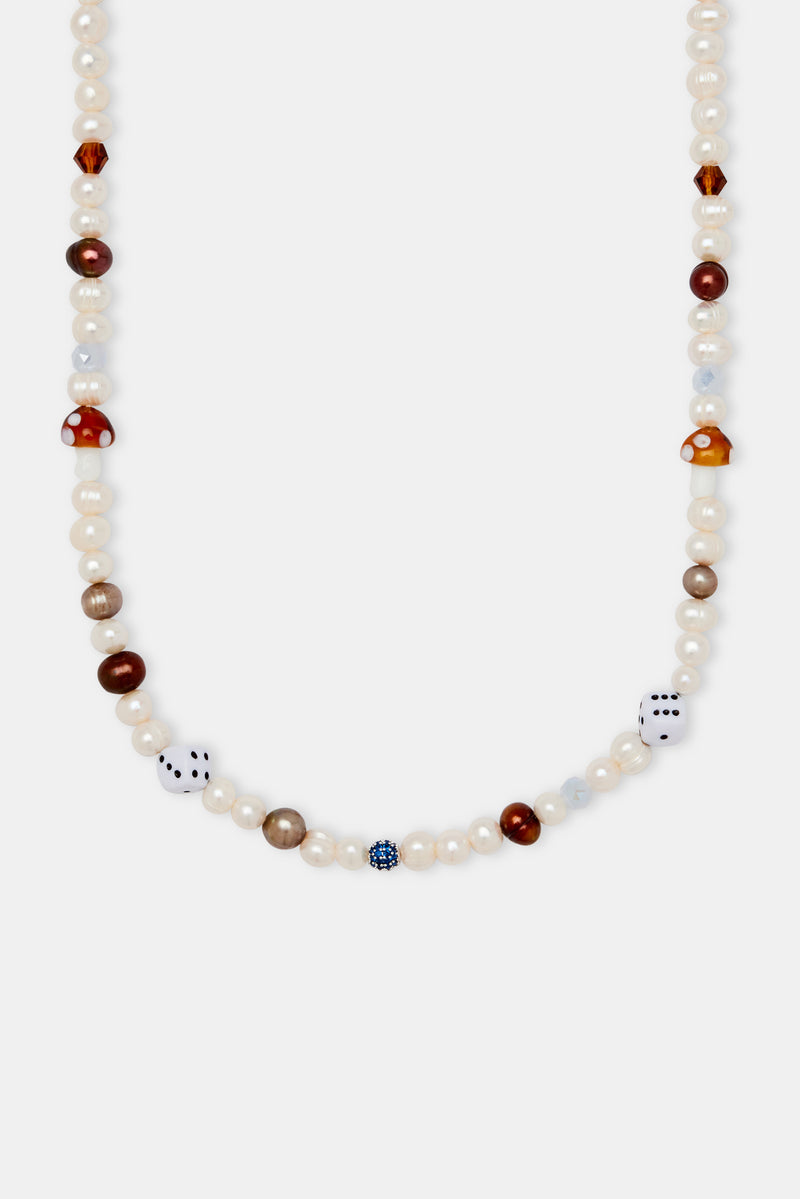 Freshwater Pearl Mixed Motif Necklace