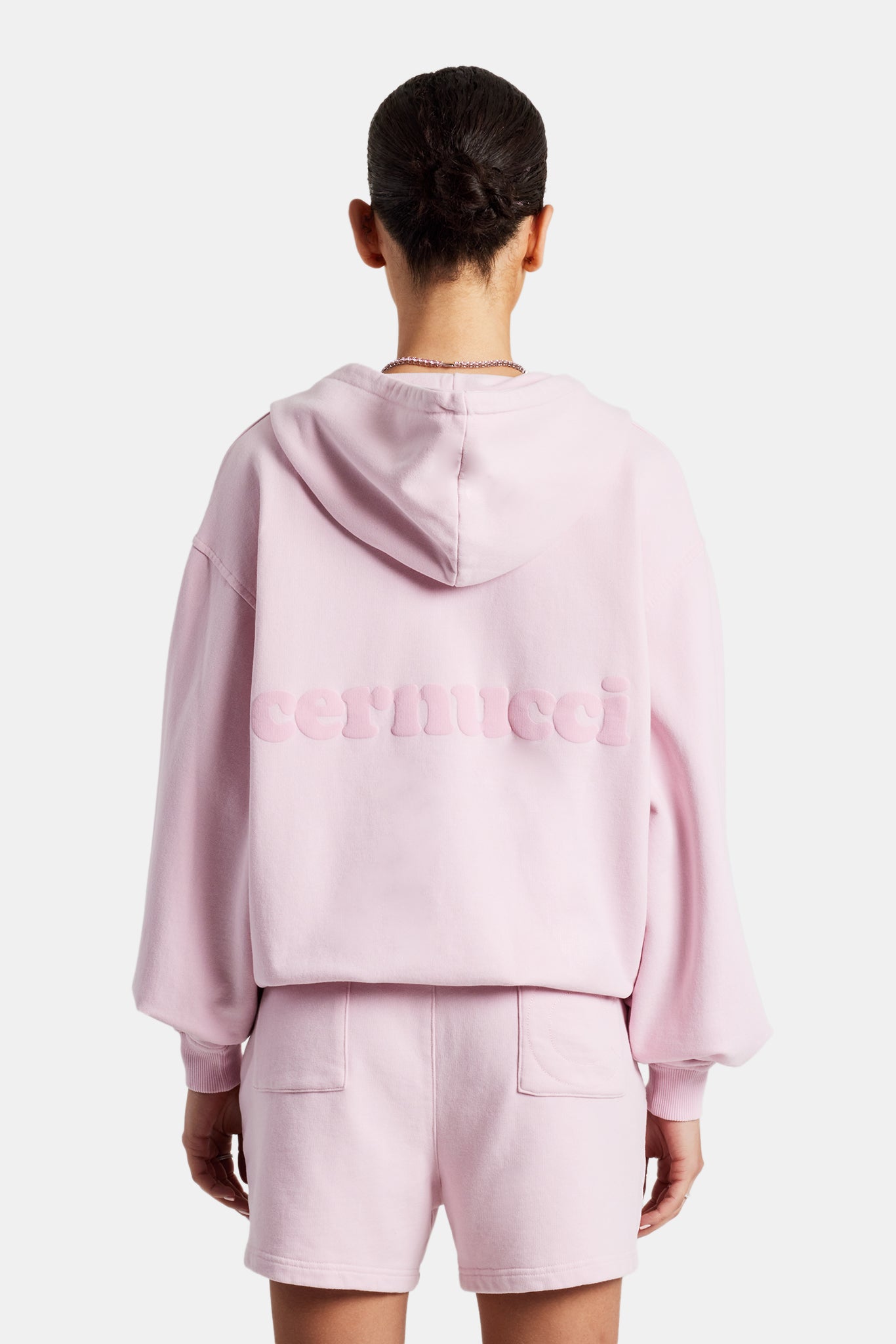 Cernucci Limited Zip Through Hoodie - Pink | Womens Hoodies & Sweats ...