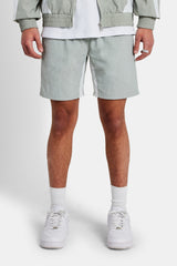 Nylon Panelled Track Short - Light Grey