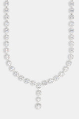 Iced CZ Mixed Shape Tennis Drop Chain