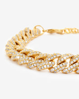 10mm Cuban Anklet - Gold