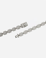 10mm Iced Cushion Link Chain - White Gold - Cernucci