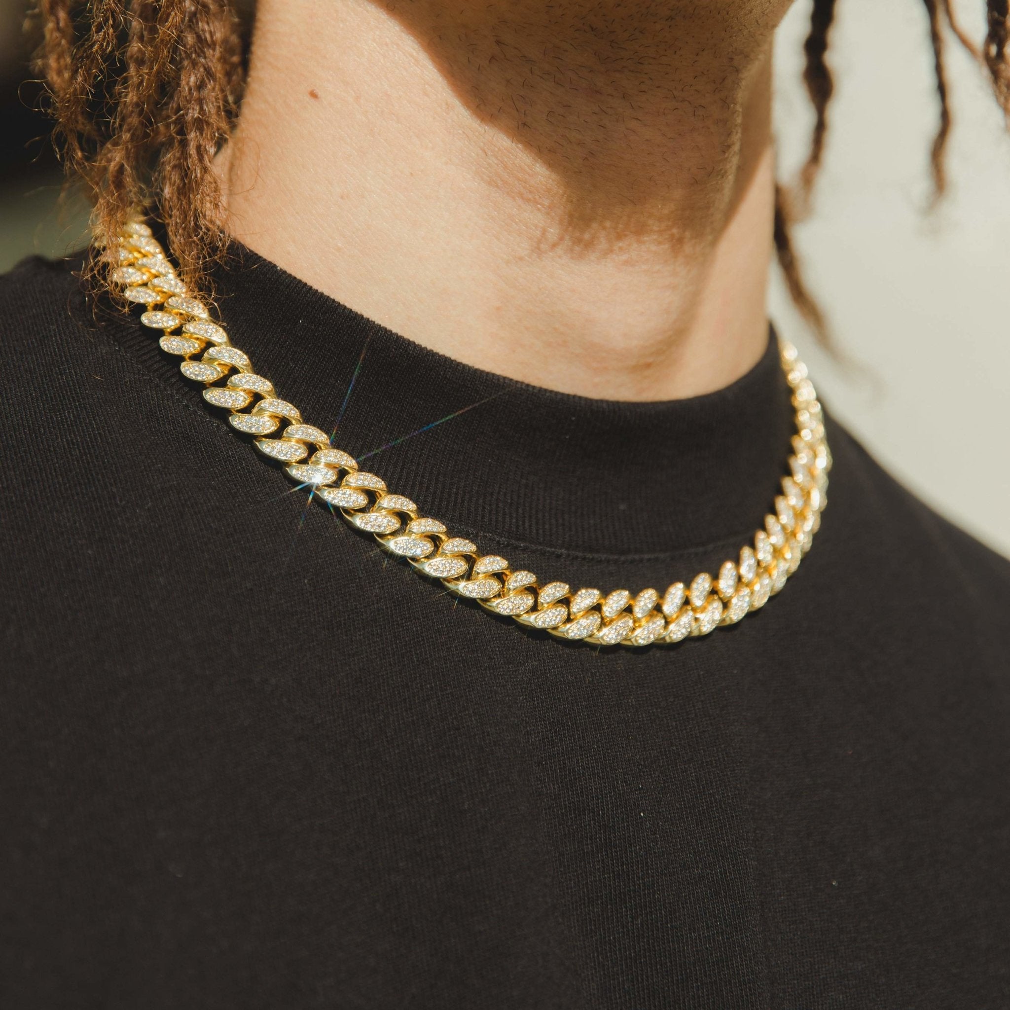 12MM cheapest MIAMI CUBAN LINK CHAIN - GOLD cernucci