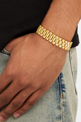 15mm Watch Strap Link Bracelet - Gold