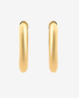 24mm Chunky Hoop Earrings - Gold