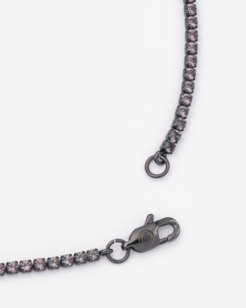 2.5mm Micro Tennis Chain - Black