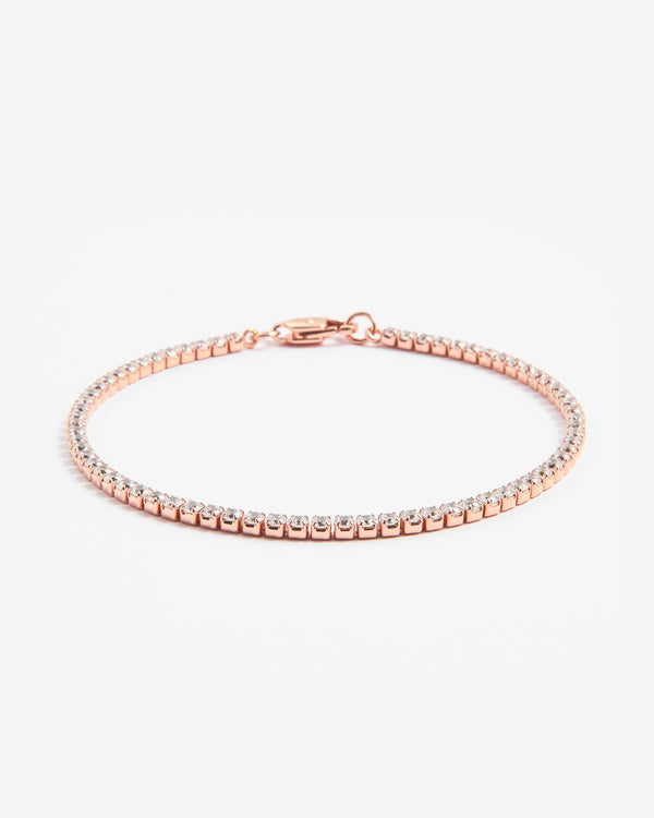 2.5mm Micro Tennis Bracelet - Rose Gold