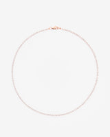 2.5mm Micro Tennis Chain - Rose Gold