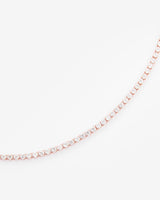 2.5mm Micro Tennis Chain - Rose Gold