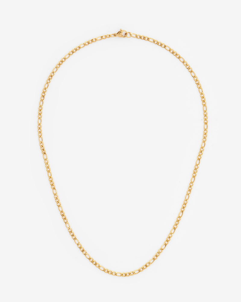 3mm Figaro Chain - Gold