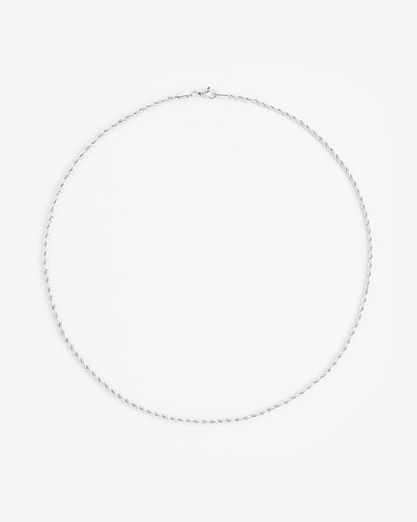 925 3mm Rope Chain - Silver