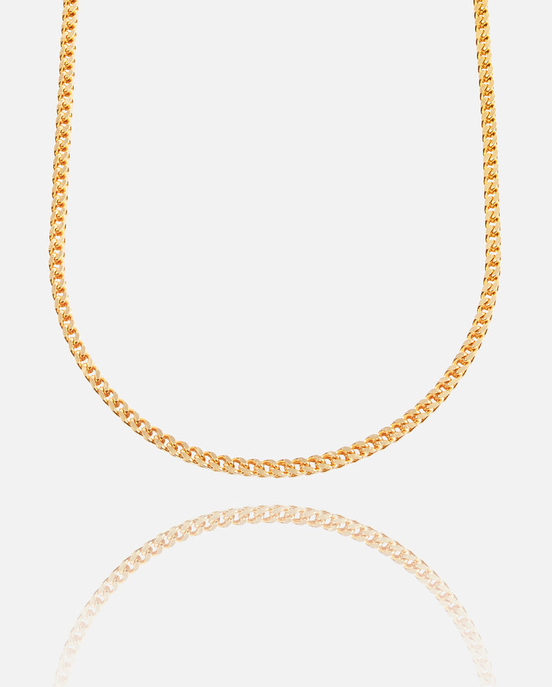 3mm Franco Chain - Gold