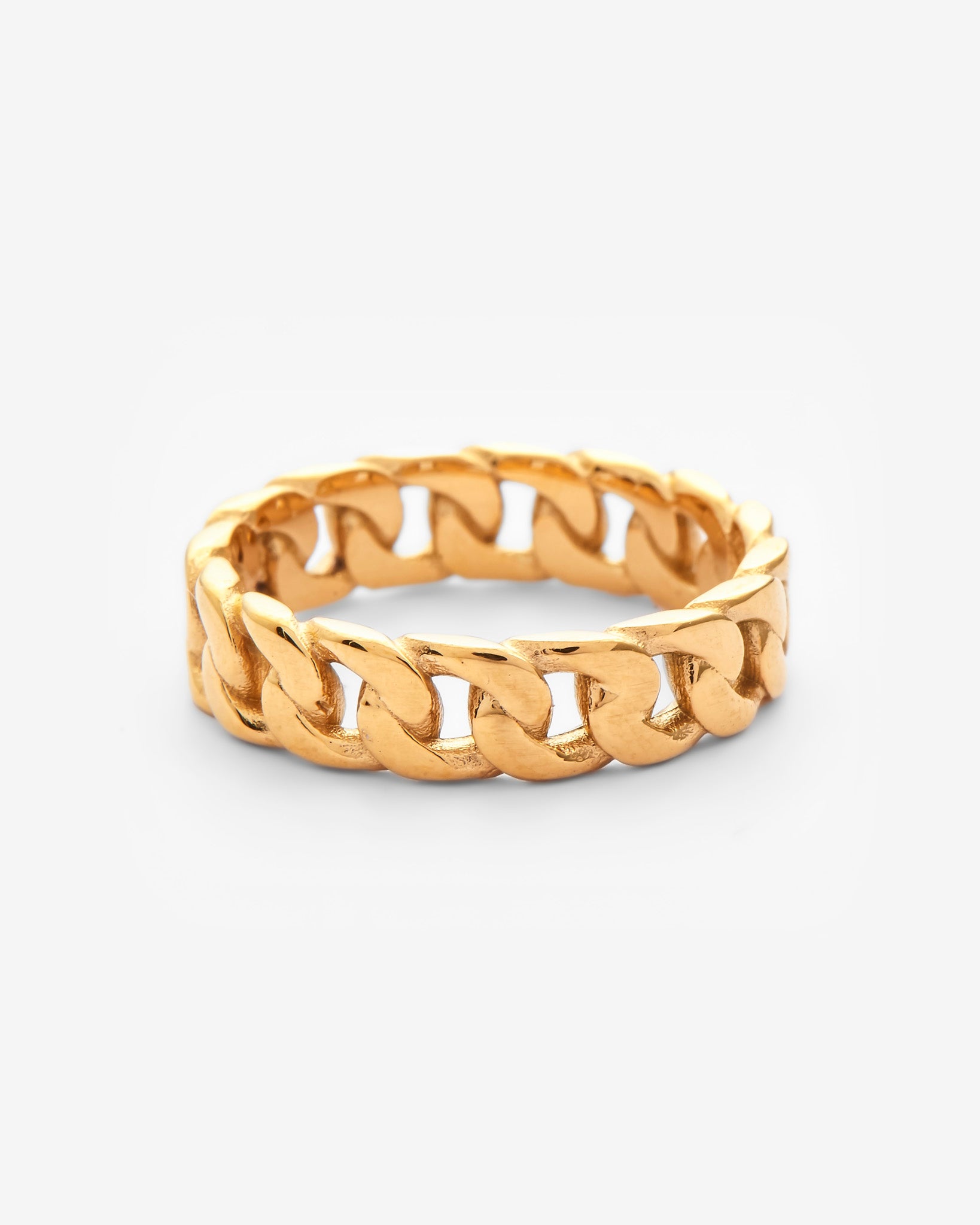 Micro Cuban Ring - Gold – Cernucci