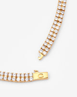 5mm Double Row Tennis Chain - Gold