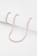 5mm Tennis Chain + Bracelet Bundle - Rose Gold