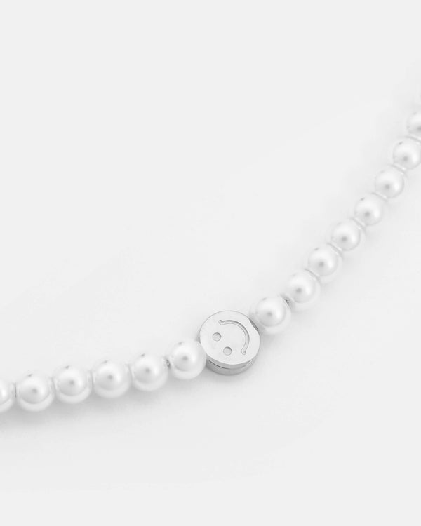 6mm Pearl & Face Motif Necklace