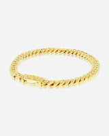 6mm Iced Cuban Bracelet - Gold