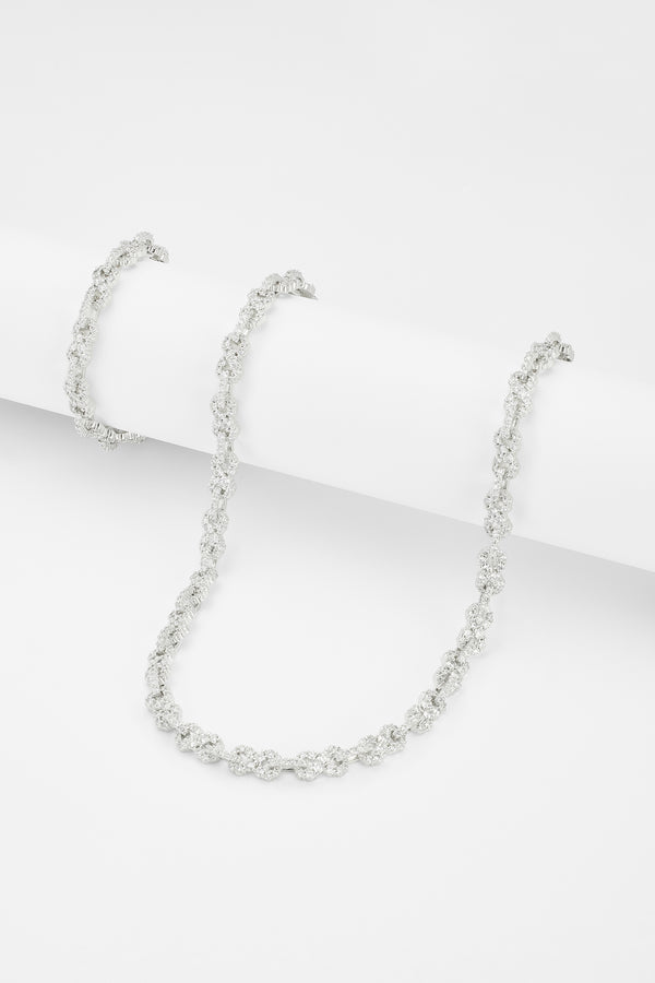 8mm Iced Infinity Chain + Bracelet Bundle