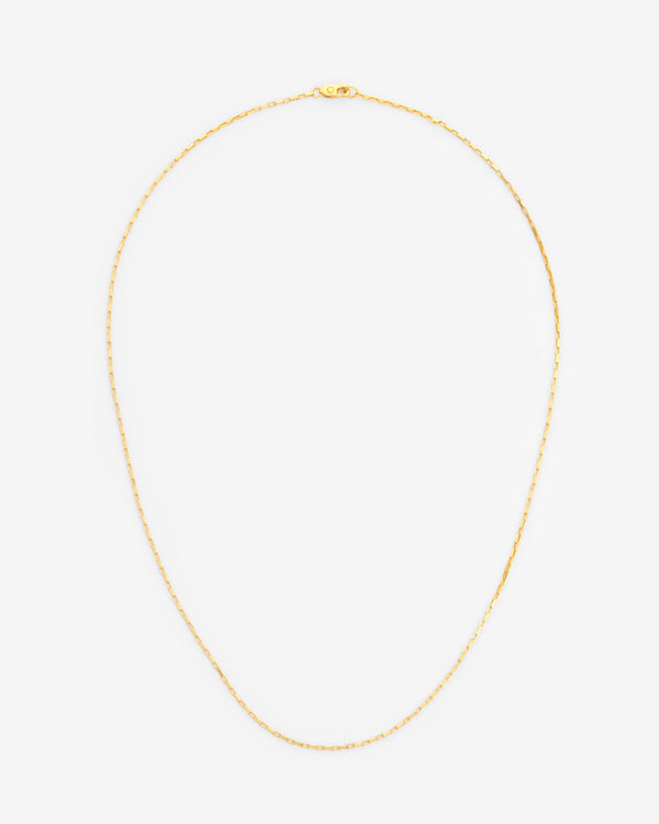 1.1mm Box Chain - Gold