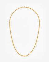 925 3mm Cuban Chain - Gold