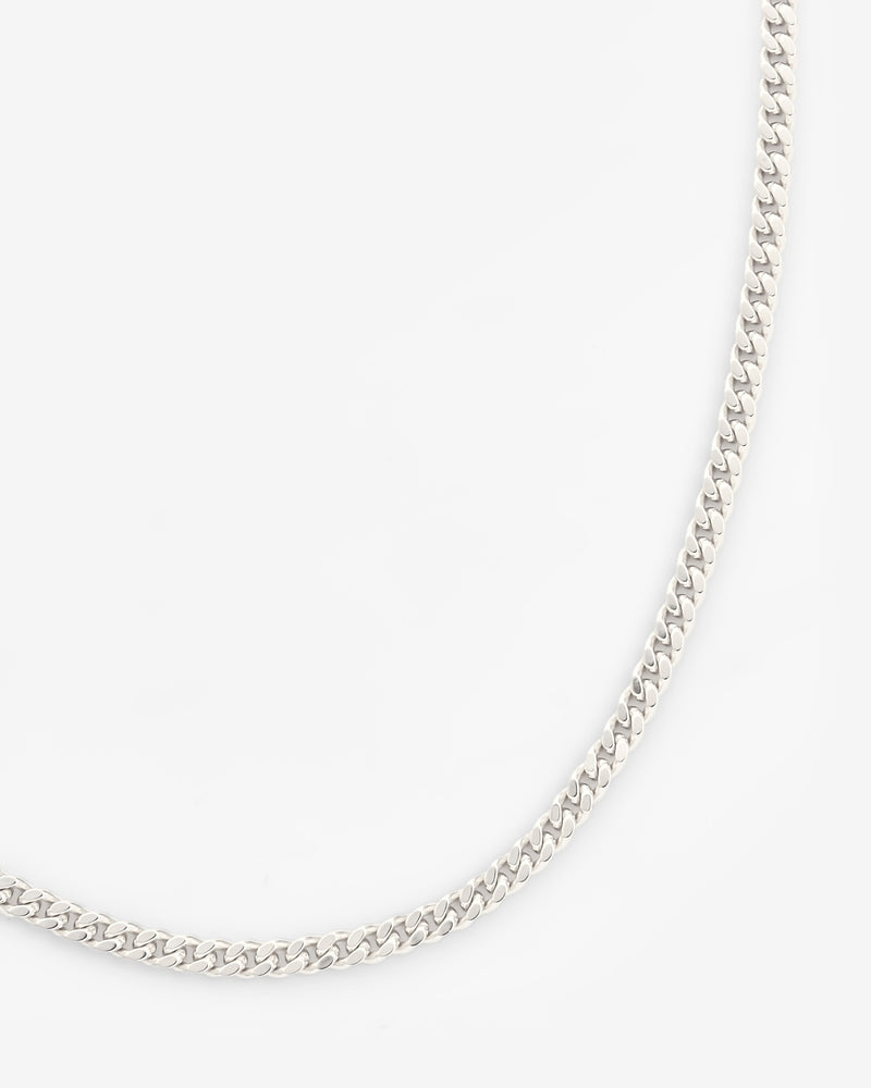 925 3mm Cuban Chain - Silver