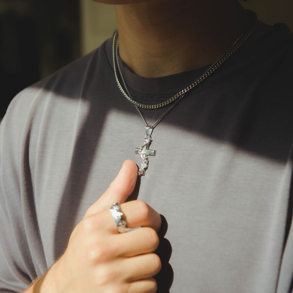 Floral Cross Pendant