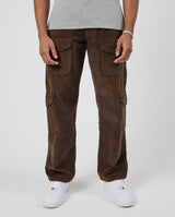 Cord Cargo Trouser - Chocolate