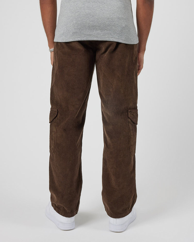 Cord Cargo Trouser - Chocolate