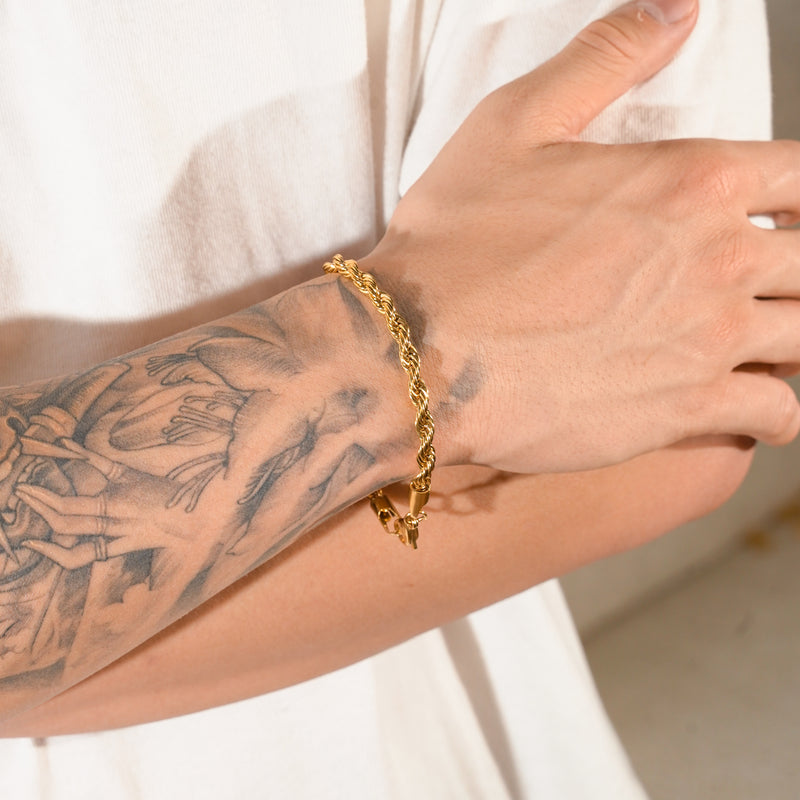 Gold Rope Bracelets - 10kt and 14kt Yellow Gold | Lirys Jewelry – Liry's  Jewelry