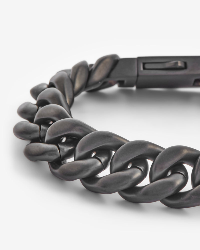 Coated Cuban Bracelet - Black